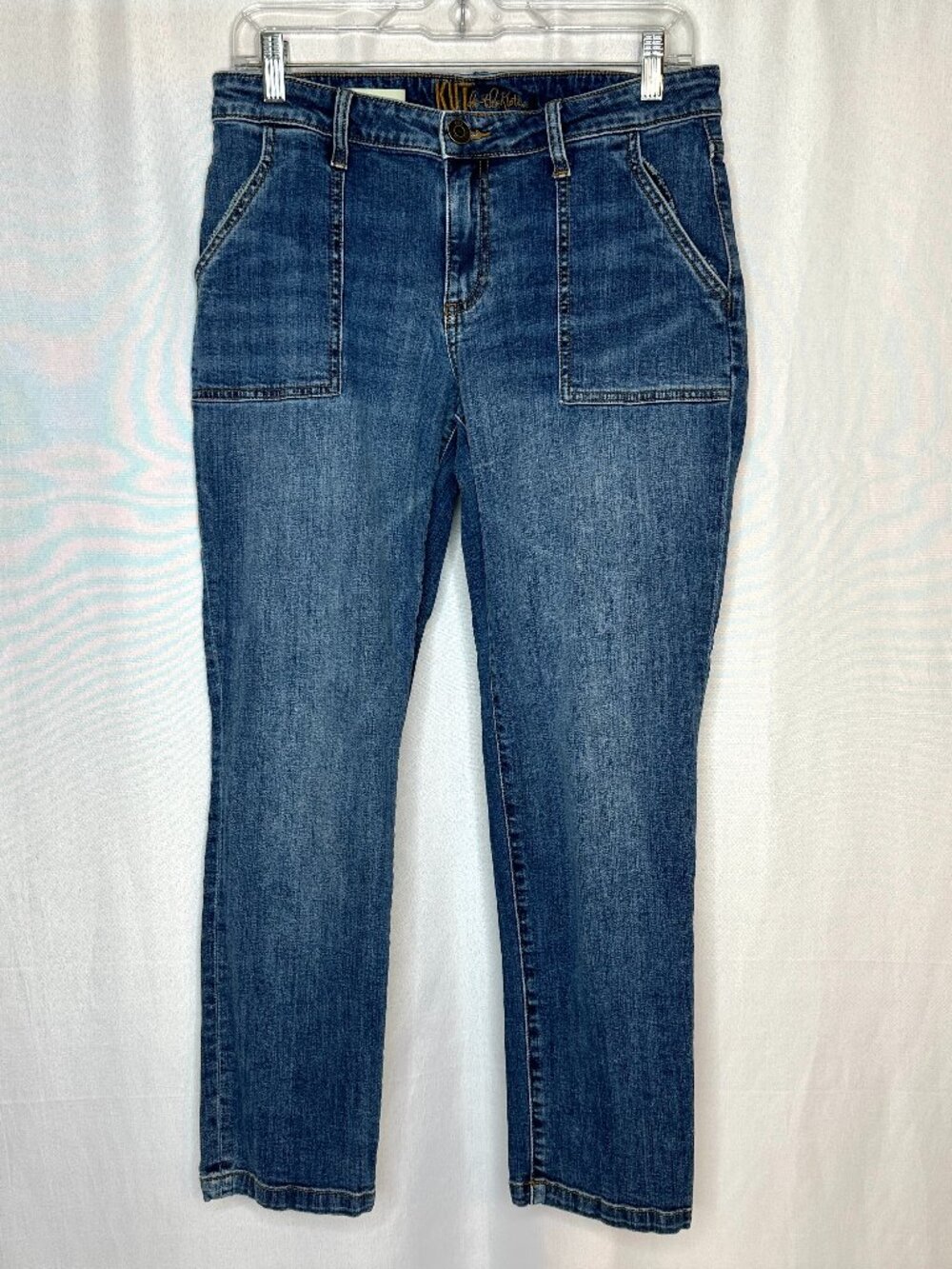 Kut from the Kloth Katy Ankle Straight Leg Jeans, Size 6 Minimalist Preppy City